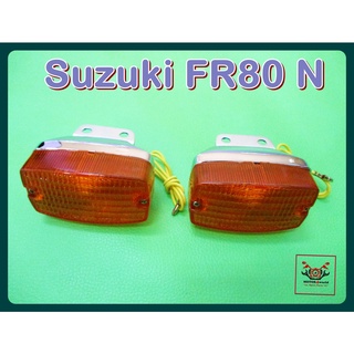 SUZUKI FR80N "FRONT" TURN SIGNAL LH&amp;RH SET PAIR // ไฟเลี้ยวหน้า คู่ซ้ายขวา สีส้ม สินค้าคุณภาพดี