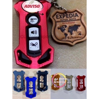 เคสกุญแจรีโมทรถยนต์ วัสดุอัลลอย สําหรับ HONDA ADV150 CNC ADV-150 KUNCI SUIS KEYCHAIN CHAIN EMBLEM STICKER GETAH RUBBER