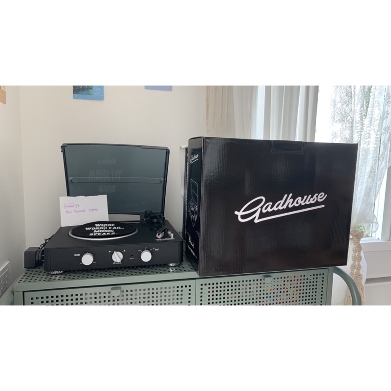 ขายแล้ว ‼️ เครื่องเล่นแผ่นเสียง GadHouse Turntable Brad Retro Limited Black มือสอง