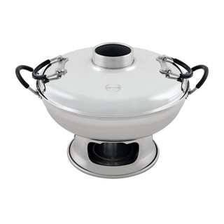 🔥ยอดนิยม!! ตราจระเข้ หม้อไฟหยวนโล้ว ขนาด 22 ซม. รุ่น CD522 Crocodile Aluminum Suki Pot 22 Cm. #CD522