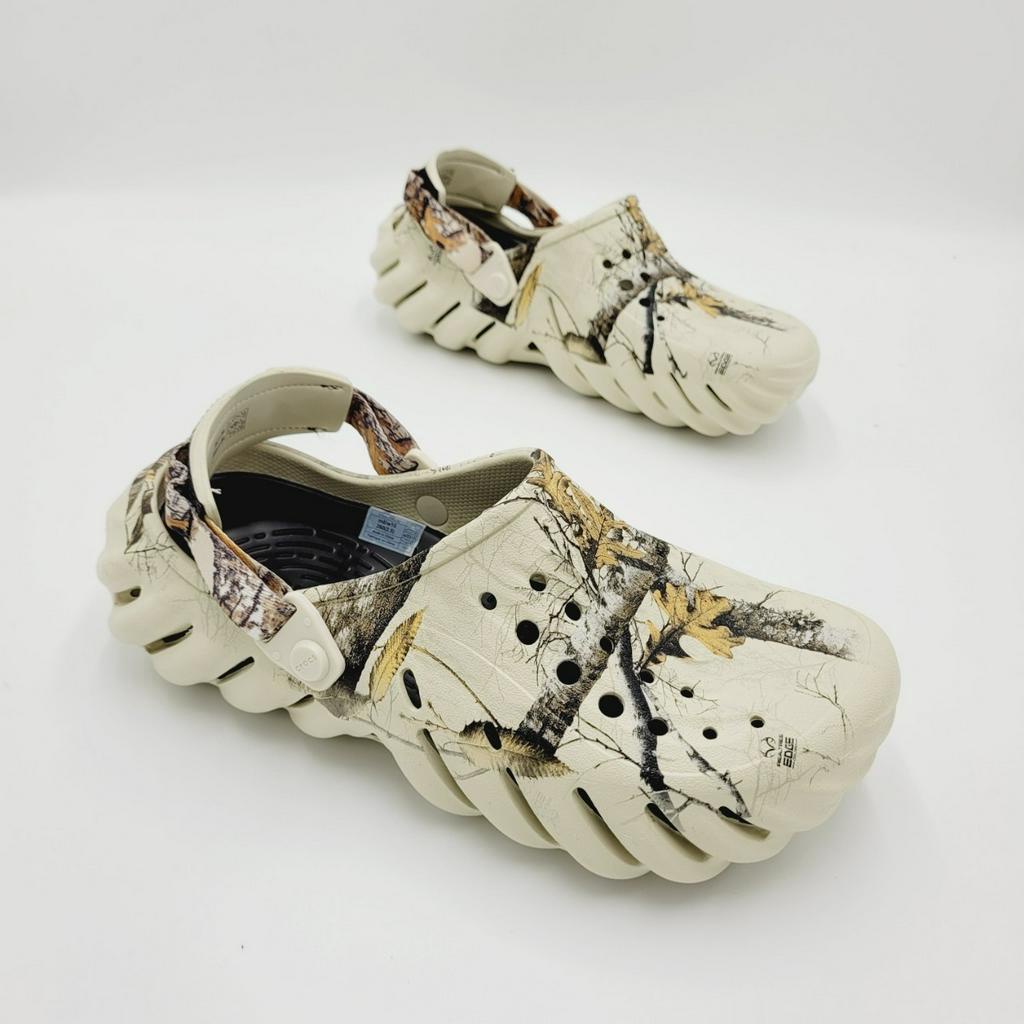 รองเท้าลำลองแฟชั่น ผู้ใหญ่ สไตล์ Crocs Echo Realtree Edge