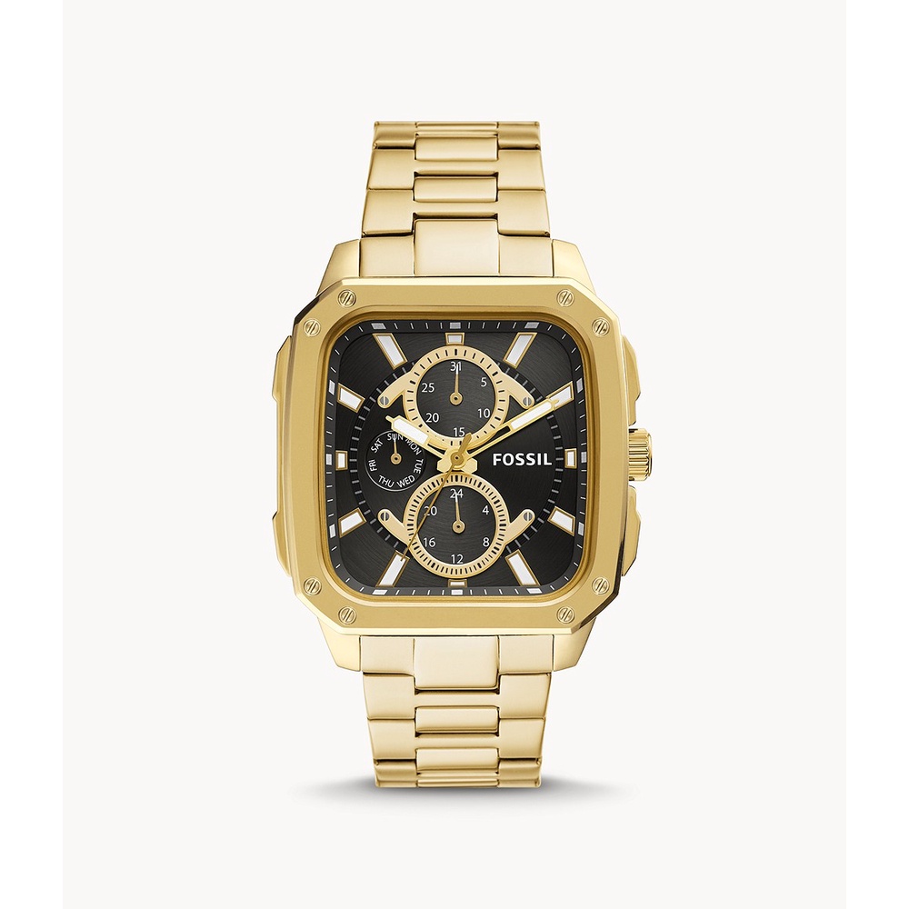 ✨สด-ผ่อน✨#FOSSIL BQ2656 Multifunction Gold - Tone Stainless Steel Watch นาฬิกาข้อมือผู้ชาย