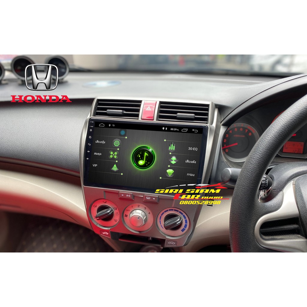 วิทยุติดรถยนต์ Honda City2008-2013จอแอนดรอยด์10.1นิ้ว เครื่องเสียงติดรถยนต์ วิทยุติดรถยนต์ จอAndroid City2008