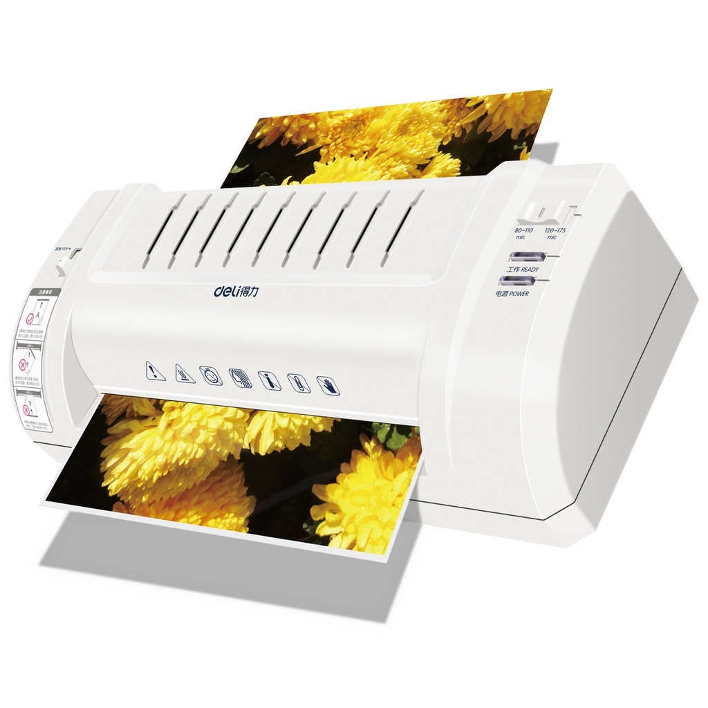 Deli เครื่องเคลือบบัตรและกระดาษ เคลือบเอกสาร ขนาด A4 - รูปที่ 3