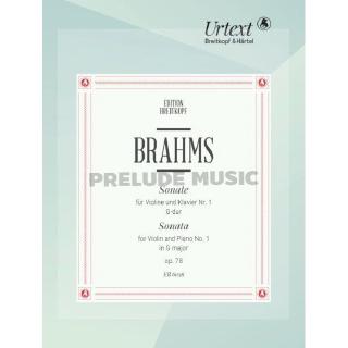 (Violin and Piano) Brahms: Sonata No. 1 in G major Op. 78 (EB6036)