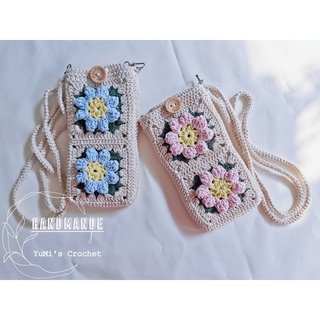 🏵️กระเป๋าใสโทรศัพท์​มือถือ📲ลายดอกไม้3D