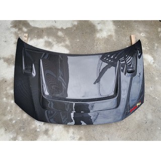 Carbon Plus ฝากระโปรงคาร์บอน ไฟเบอร์ - คาร์บอน เคฟล่า HONDA Civic FB (ลายสอง)