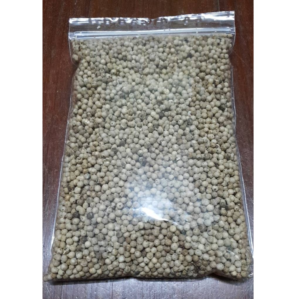 พริกไทยขาวเม็ด 100-500 กรัม คัดเกรดคุณภาพสูง เม็ดใหญ่ เนื้อหอม จากสวนอำเภอท่าใหม่ จ.จันทบุรี