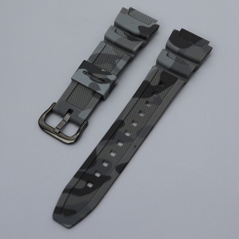 Yifilm สายนาฬิกาข้อมือ ยางซิลิโคนนิ่ม ลายพราง 18 มม. สําหรับ Casio W-218H AE1200 1000W 1300 W-800H 216H 735H