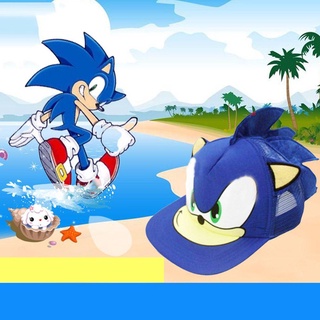 หมวกเบสบอลลําลอง ระบายอากาศได้ดี ลาย Sonic Kid Hedgehog สําหรับเด็ก