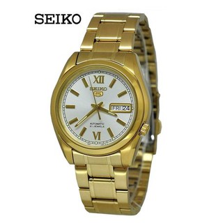 SEIKO 5 Automatic รุ่น SNKL58K1 นาฬิกาข้อมือผู้ชาย สายสแตนเลส สีทอง - มั่นใจ ของแท้ 100% ประกันศูนย์ Seiko ไทย 1 ปีเต็ม