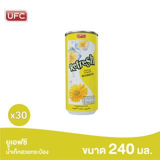 UFC Chrysanthemum Drink ยูเอฟซี น้ำเก๊กฮวย 240 มิลลิลิตร x 30 กระป๋อง