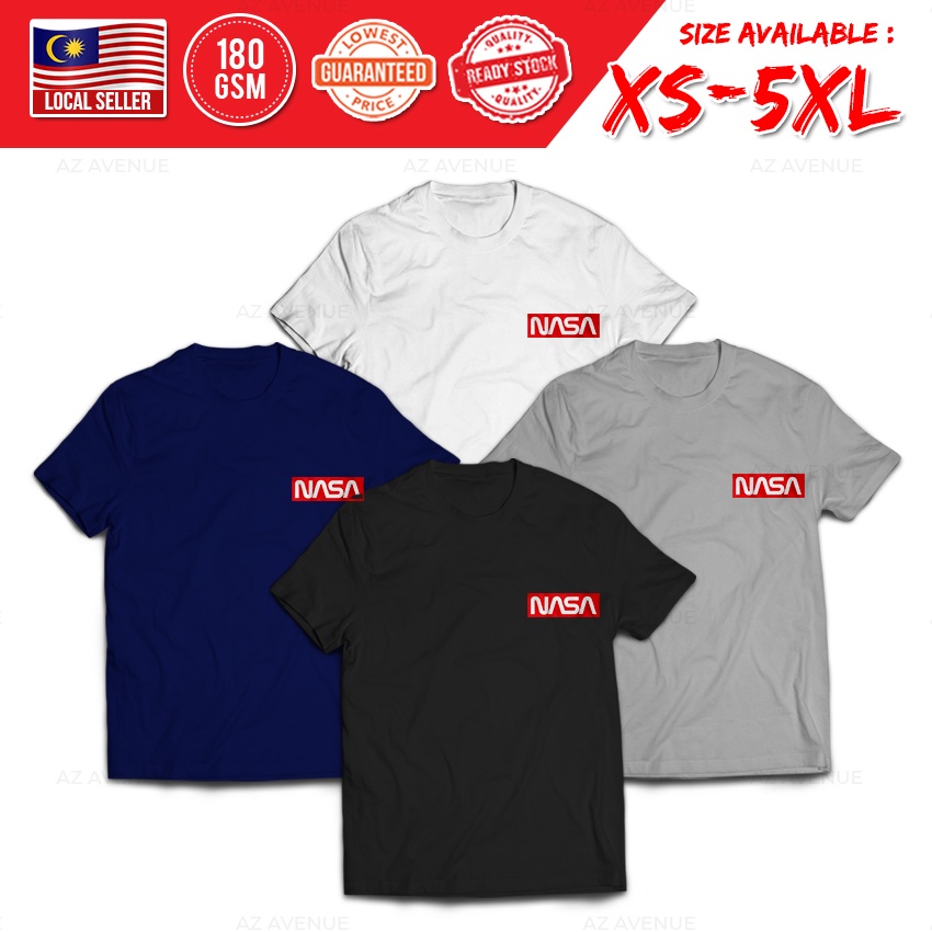 NASA Spaceship Streetwear เสื้อยืด T เสื้อ Baju เสื้อแขนสั้น [XS-5XL] NASA-0014