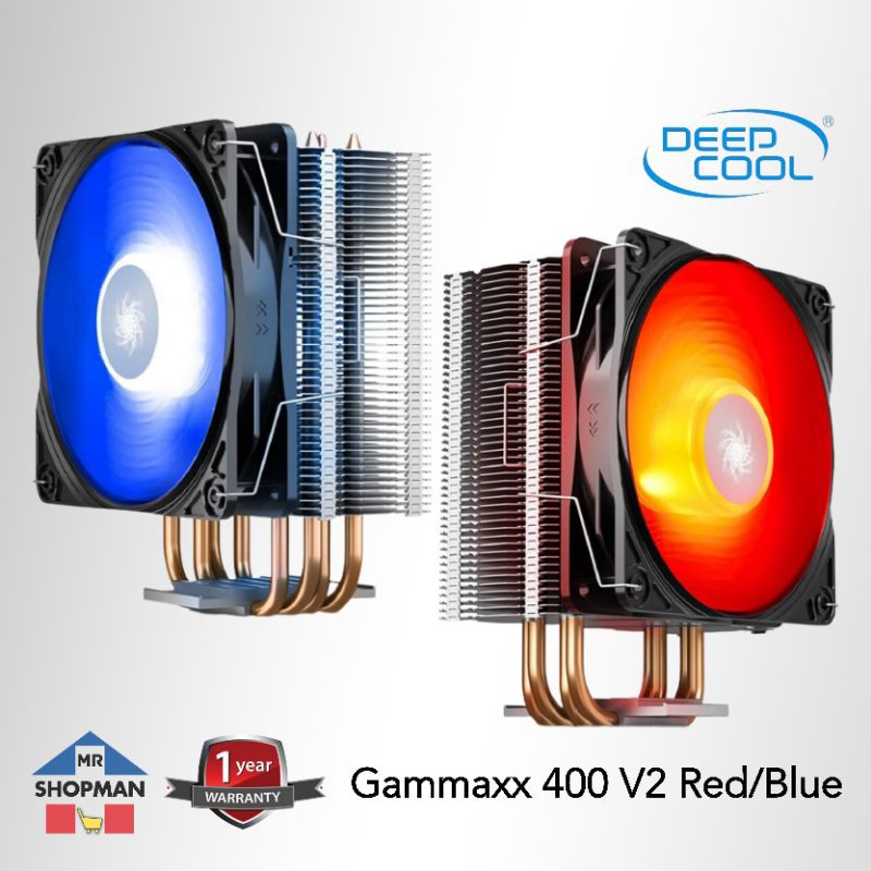 Deepcool Gammaxx 400 V2 Red Blue CPU Air Cooler Shopee Thailand