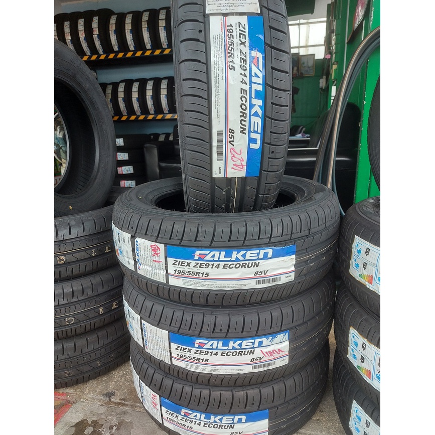 FALKEN195/55R15ZE914ยางรถยนต์ขอบ15ยางใหม่ปี2023แถมจุ๊บยางอย่างดี