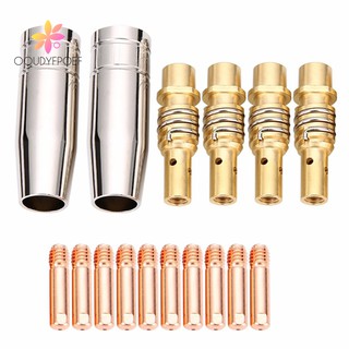 ▫↑11Pcs/Set Mig Welding Nozzle Welder Torch Nozzles Gold Tip Set