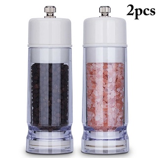 Salt &amp; Pepper Mill 2 Pcs ที่บดพริกไทย ที่บดเกลือ ที่บดเกลือ 2in1พริกไทยเครื่องบดเกลือและเครื่องบดพริกไทยพริกไทย T1017