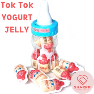 [Tok Tok Yogurt Jelly] เจลลี่โยเกิร์ต ต๊อกต๊อก โตเกียว รูปขวดนม สไตล์เกาหลี 20 กรัม