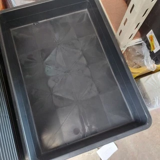 ##++ ถาดไดโซะ ใหญ่ // 35.5x50x8 cm // ทึบ ตัน ถาดมีรู ถาดเพาะ ต้นอ่อน +5