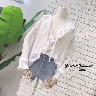 Pleated kr top