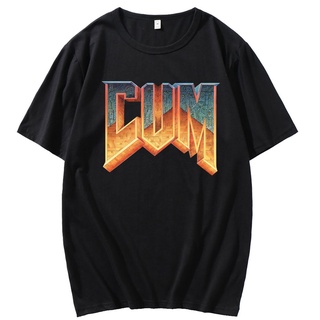 ราคาต่ำสุด!!เสื้อยืด พิมพ์ลายกราฟฟิค Doom Cum สไตล์วินเทจ ฮาราจูกุS-3XL