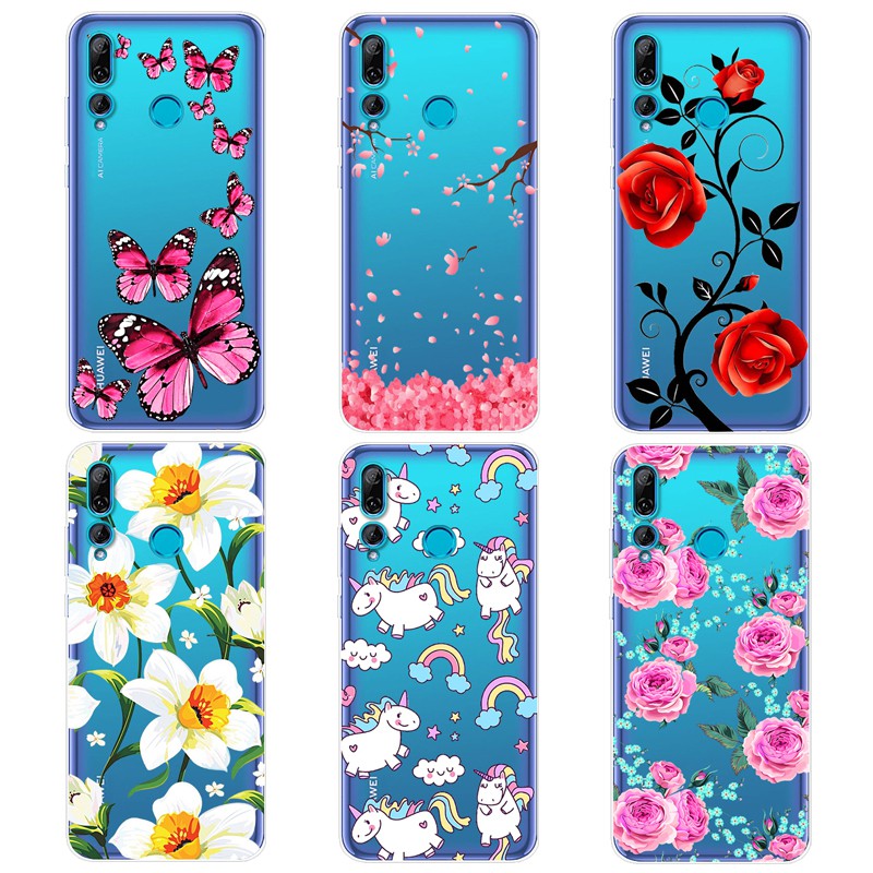 REY Cover In Gel TPU Per Huawei P Smart Plus 2019 - Custodia 360° Full Body Sottile E Trasparente - Protezione Antiurto - 3