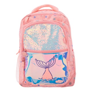 เป้ กระเป๋าเป้ สมิกเกิ้ล smiggle เงือก หางเงือก นางเงือก ชมพู glitz