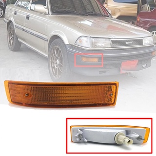 ไฟหรี่กันชน TOYOTA โคโรล่า AE90 ไฟกันชน COROLLA AE 90 ปี 1988 - 1990 (รุ่น โดเรม่อน) สีส้ม