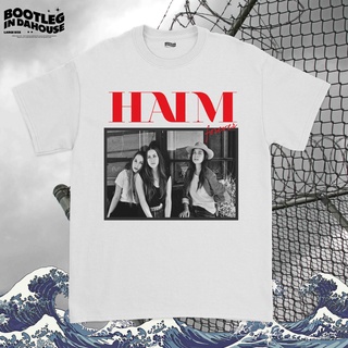 เสื้อยืดผ้าฝ้าย Haim Band Shirt - เสื้อเชิ้ต Haim Band 2015