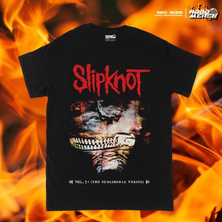 (ขายส่งได้)ถูกสุดๆ(Big Size) เสื้อยืดลําลองแขนสั้นคอกลมพิมพ์ลาย SLIPKNOT - SUBLIMINAL Vercess TEE / OVERSIZE 24S / เสื้อ