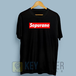 เสื้อยืด พิมพ์ลายโลโก้ตลก Supreme Sepurane 5