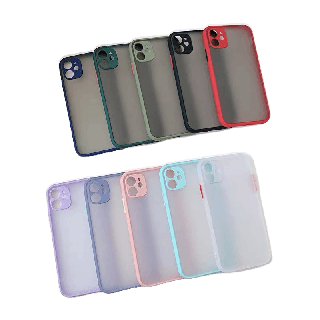 Zเคสขอบสีหลังขุ่นสำหรับไอโฟน ใช้สำหรับ iPhone 11 11 Pro Max TPU Case ขอบสีสวยๆ เคสซิลิโคน เคสไอโฟน เคสหลังด้านขอบสี