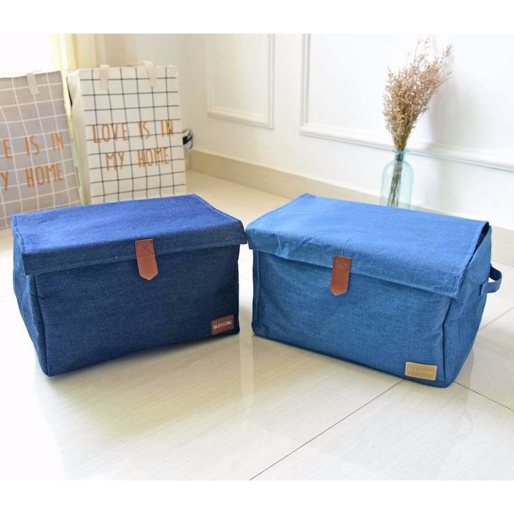 BX38.กระเป๋าใส่ของผ้ายีนส์