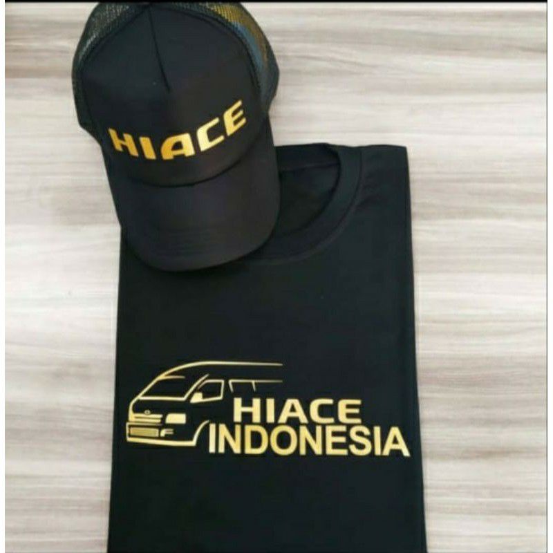 เสื้อยืด HIACE INDONESIA พร้อมหมวก BONUS