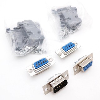 ชุดหัวประกอบ DB-9 DB9 RS232 Male Female Connector with socket D-Sub 9 pin PCB Connector