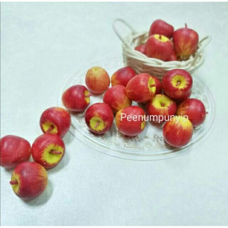 1:12  Miniature fruits 1pc  ผลไม้จิ๋ว แอปเปิ้ลจิ๋ว งานปั้น งานละเอียดเหมือนจริง