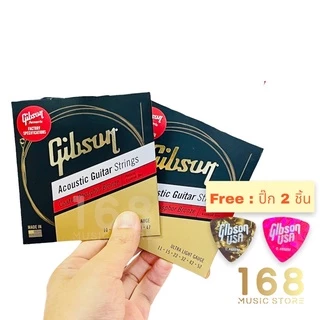 ครบชุด 🌈 Gibson สายเคลือบ Coated สายกีต้าร์โปร่ง และ สายกีต้าร์โปร่งไฟฟ้า เบอร์ 10 และ เบอร์ 11