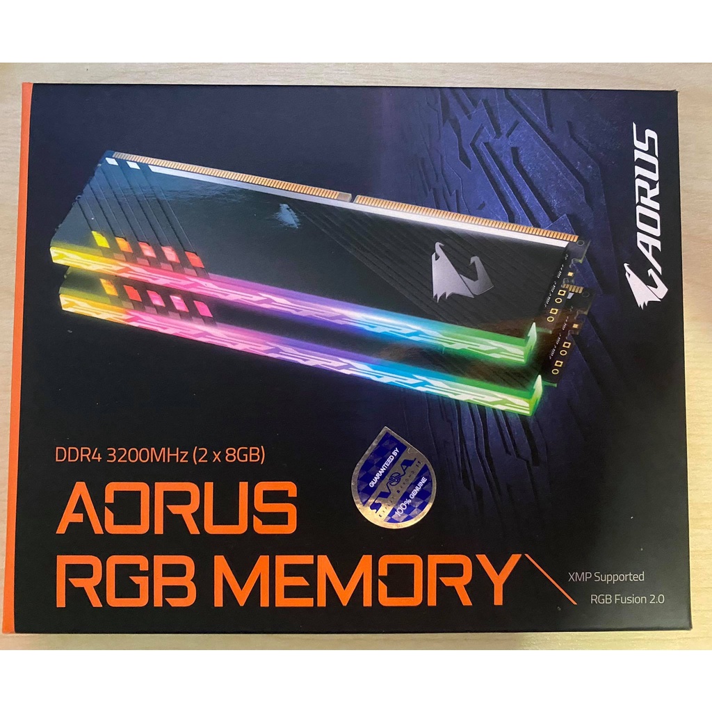 RAM DDR4 16GB (8GBx2) DDR4/3200 RAM PC (แรมพีซี) GIGABYTE AORUS RGB MEMORY ประกันLT