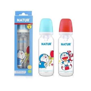 NATUR ขวดนม PP ทรงกลม 8 ออนซ์ ลาย DORAEMON