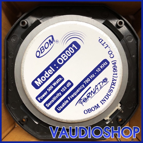 ทวิตเตอร์จรวด OBOM TORNADO OB001 โอบอ้อม เสียงแหลม 500W จำนวน 1 ตัว แหลมจรวด ทอร์นาโด