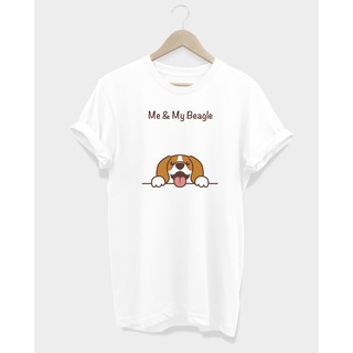 เสื้อยืดลายหมา บีเกิ้ล Me &amp; My Beagle