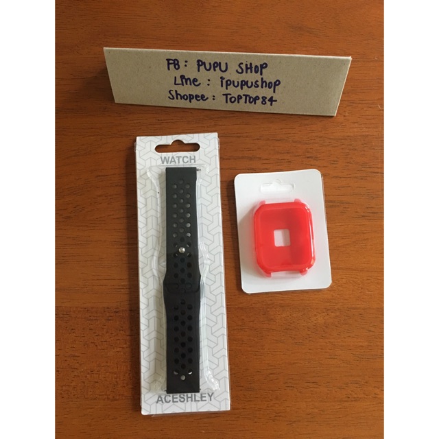 สายกับกรอบซิลิโคนกันรอย Amazefit Bip