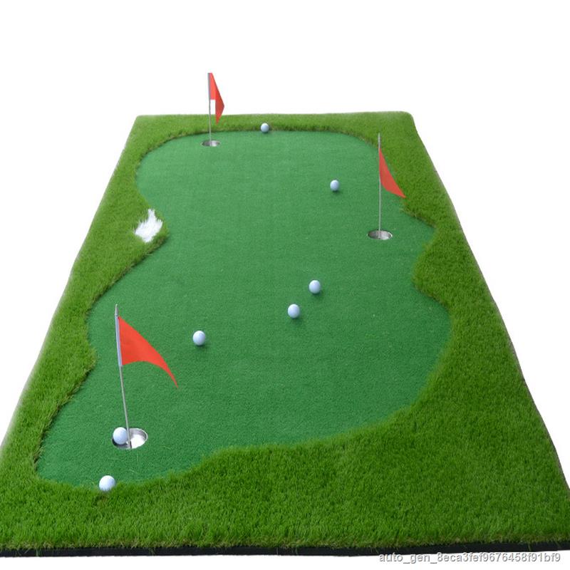 3 Holes Indoor Golf Putting Green 100x300cm Indoor Outdoor Training