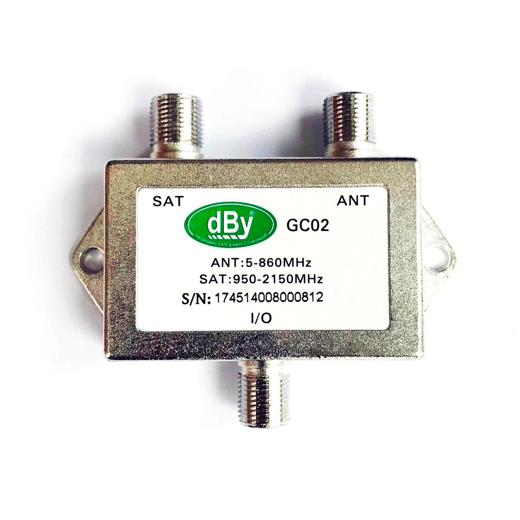 MIXER รวมสัญญาณจานดาวเทียมกับเสาอากาศทีวี  LEOTECH รุ่น GC02 (SAT+ANT)
