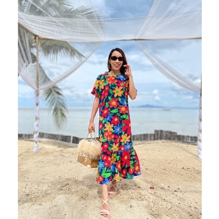 Ladyiconz - Lady Floral Dress เดรสลายดอก แต่งระบาย