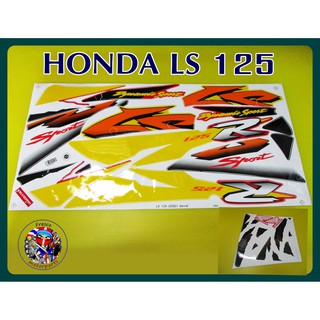 สติกเกอร์ชุด HONDA LS 125- ปี 2001 ติดรถสีแดง