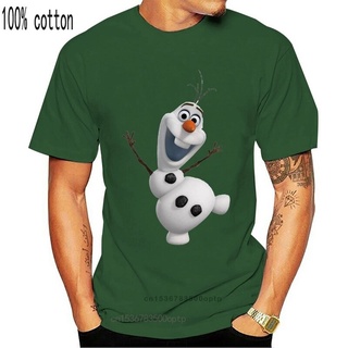 คอลูกเรือเสื้อยืด พิมพ์ลายภาพยนตร์ Olaf The Snowman Pop Culture ตลกS-5XL