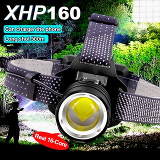 Xhp160 โคมไฟตกปลา แบบชาร์จไฟได้ มีประสิทธิภาพสูง