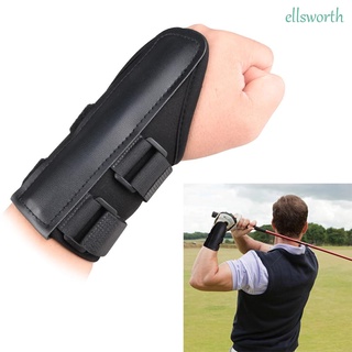 ELLSWORTH Golf Hand Practice Correction Golf Wrist Corrector Golf Practice Tool Golf Wrist Braces Golf Wrist Ttainer Golf Accessories Neoprene Fixing Strap Black Golf Training Aids Corrector Band Golf Swing Trainer