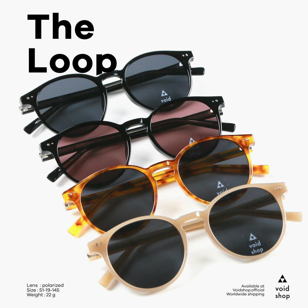 Void : THE LOOP แว่นกรอบกลม เลนส์ Polarized | UV400 กันแดดได้จริง ใส่หลังทำเลสิกได้ ใส่ขับรถสบายตา จ